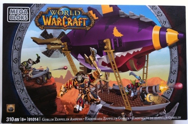 World of Warcraft Mega Bloks Goblin Zeppelin Ambush 91014 Box Back 