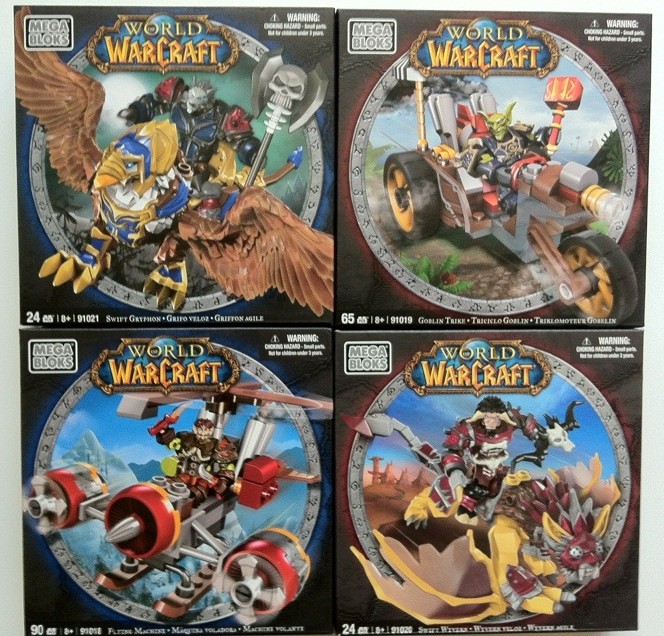 World of Warcraft Mega Bloks Fall 2012 Vehicles and Beasts Sets