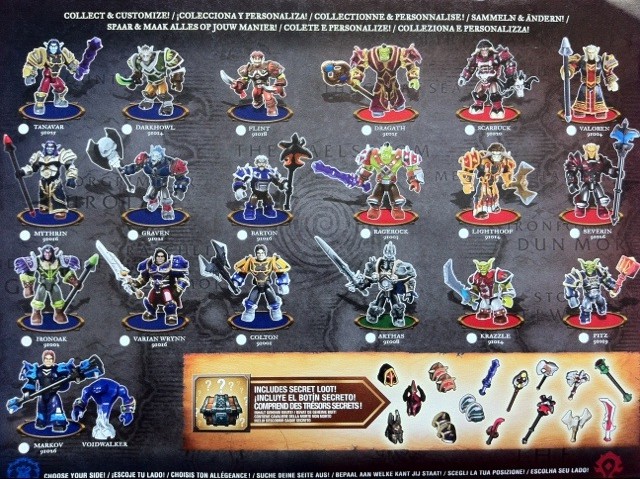 World of Warcraft Mega Bloks Fall 2012 Figures Complete Checklist