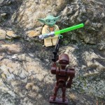 2013 LEGO Clone Wars Yoda Minifigure vs. Commando Droid Captain 75002