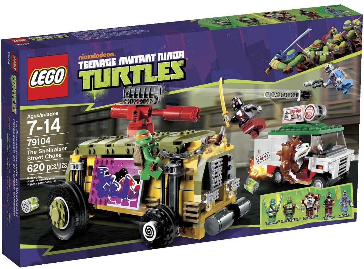79104 LEGO Teenage Mutant Ninja Turtles Shellraiser Street Chase Box