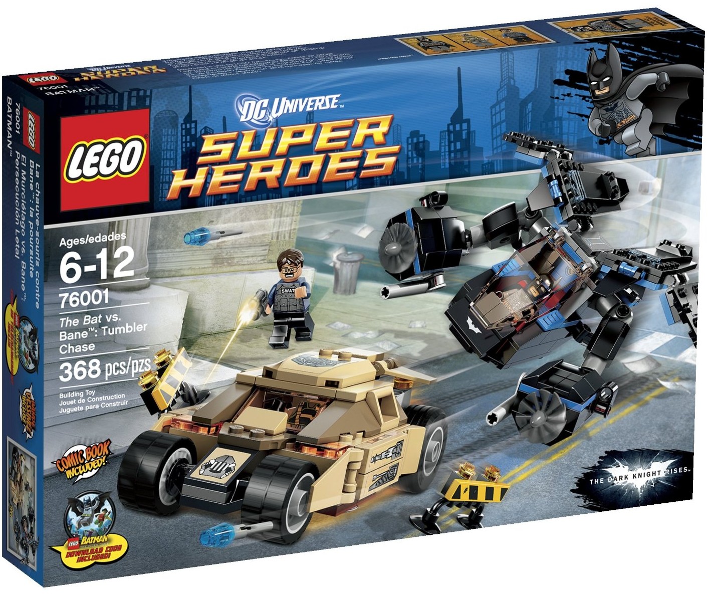 LEGO 76001 Super Heroes Tumbler Chase Set Box The Dark Knight