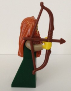Forest Maiden LEGO Minifigure Aims Her Bow and Arrow 2013