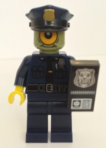 LEGO Minifigures 2013 Series 9 Officer Cyclops Policeman Custom