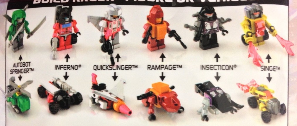 Transformers Hasbro G1 Kre-O Kreon Figure Series I Micro-Changer Springer 