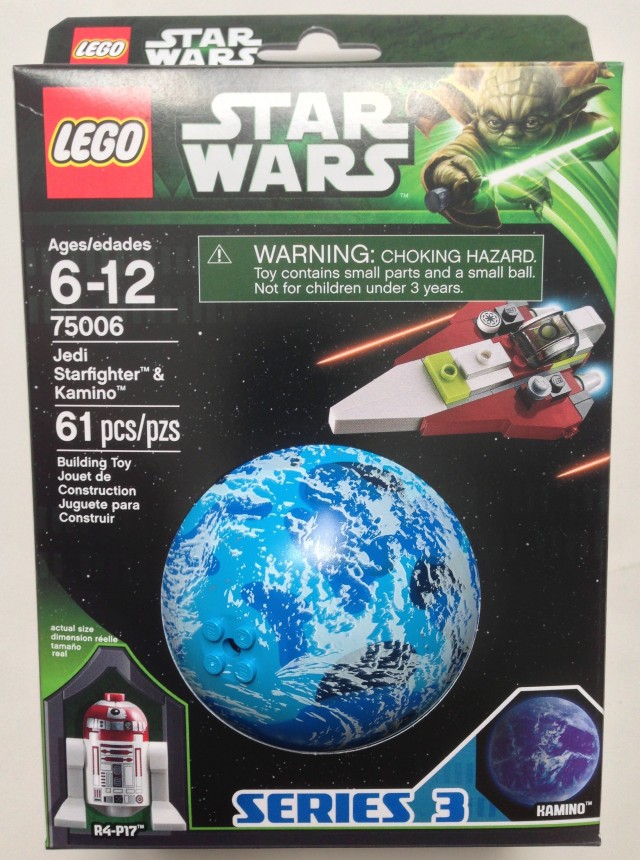 2013 LEGO 75006 Jedi Starfighter & Kamino Planet Box