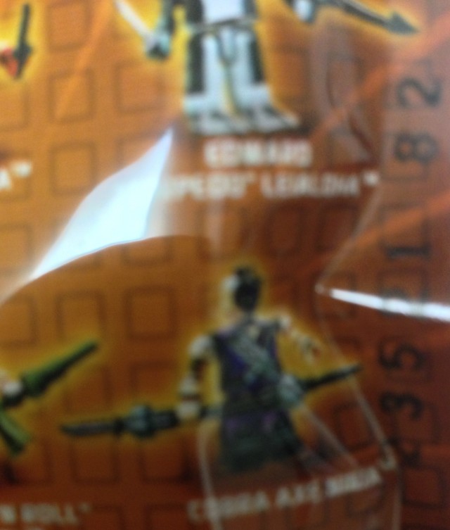 G.I. Joe Kre-O Code Numbers Location on Back of Bag Series 1