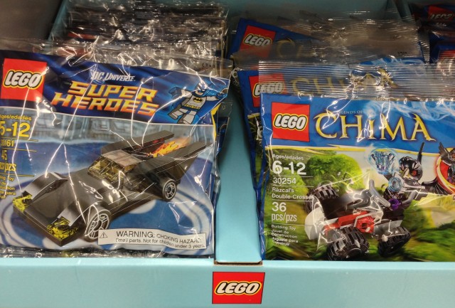 30254 LEGO Chima Razcal's Double-Crosser and 30161 LEGO Batmobile Polybags