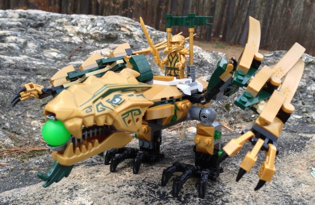 2013 LEGO Ninjago The Golden Dragon 70503 with Lloyd Garmadon Golden Ninja Minifigure