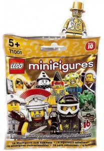 LEGO Minifigures Series 10 Packaging Gold Bag Blind Bags