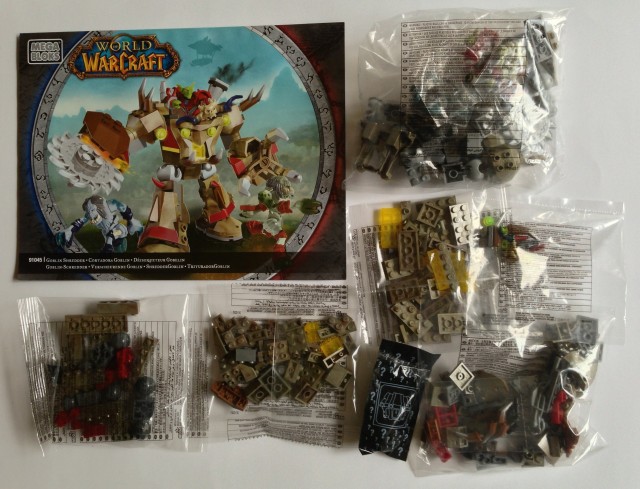 91045 Mega Bloks Warcraft Goblin Shredder Set Contents