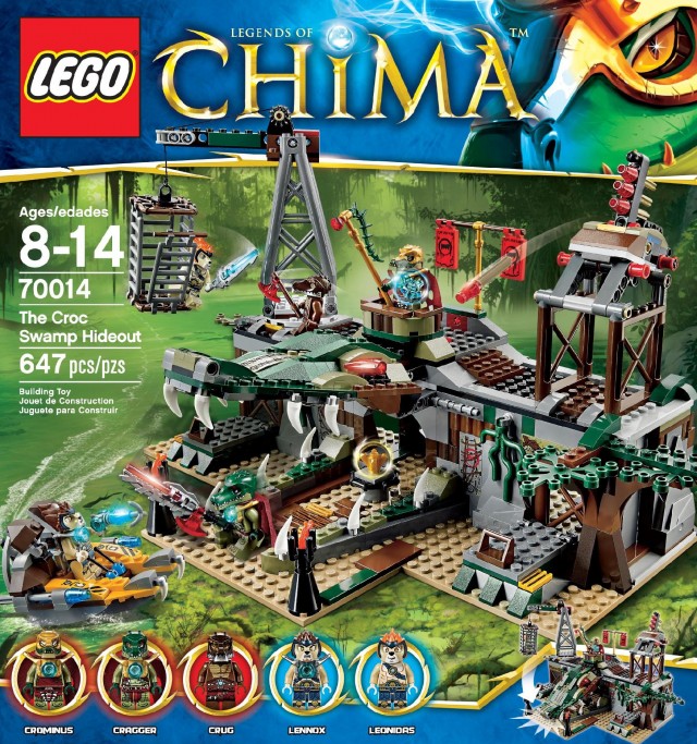 70014 LEGO Legends of Chima The Croc Swamp Hideout Box Front