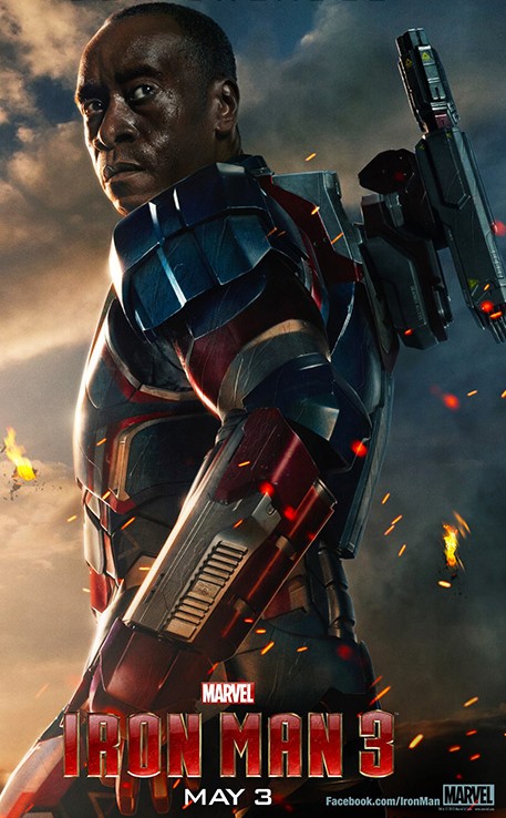Iron Man 3 Iron Patriot Don Cheadle Movie Poster