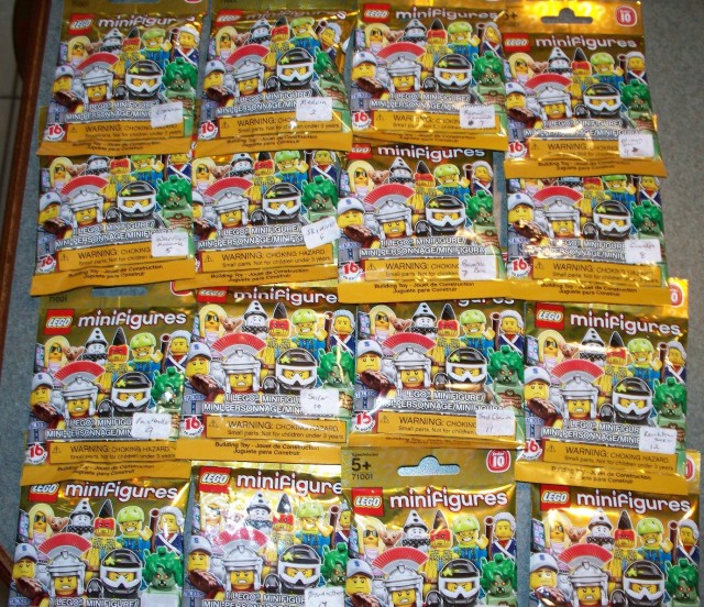 Series 10 LEGO Collectable Minifigures Blind Bags Gold
