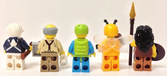 Backs of 71001 LEGO Minifigures Series 10 Figures 71001 2013