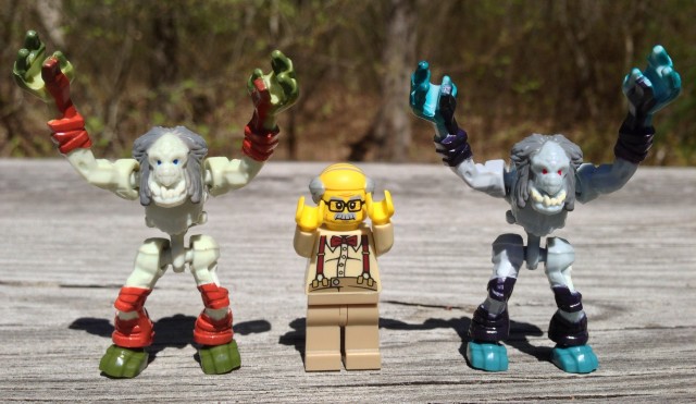 LEGO Minifigures Series 10 Grandpa Minifigure and WoW Mega Bloks Ghouls Figures