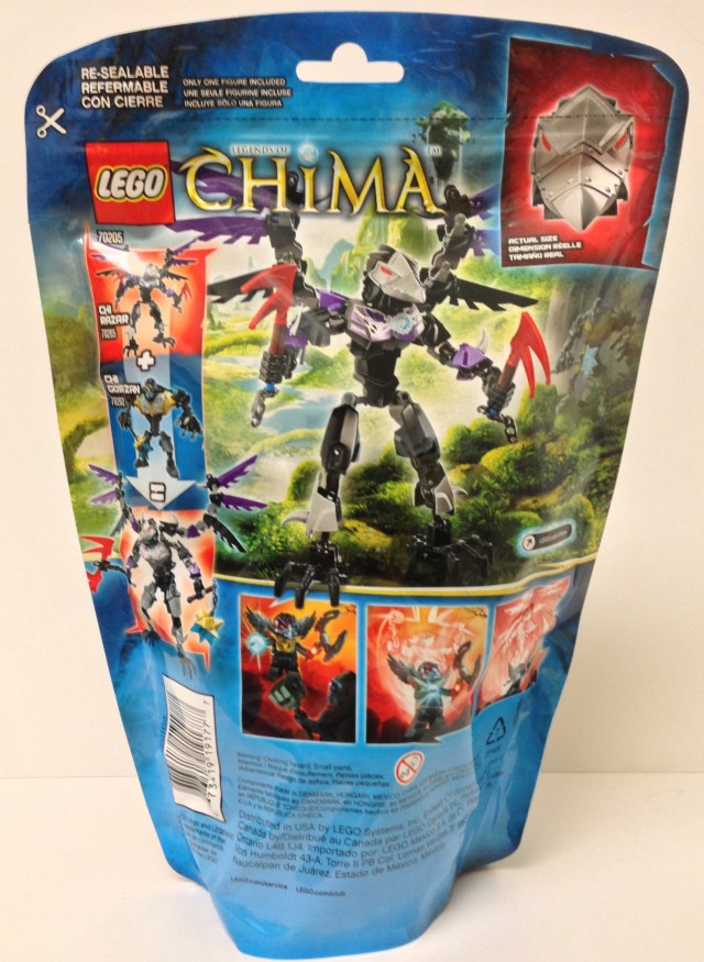 CHI Razar Large Buildable Figure Bag Back Summer 2013 LEGO