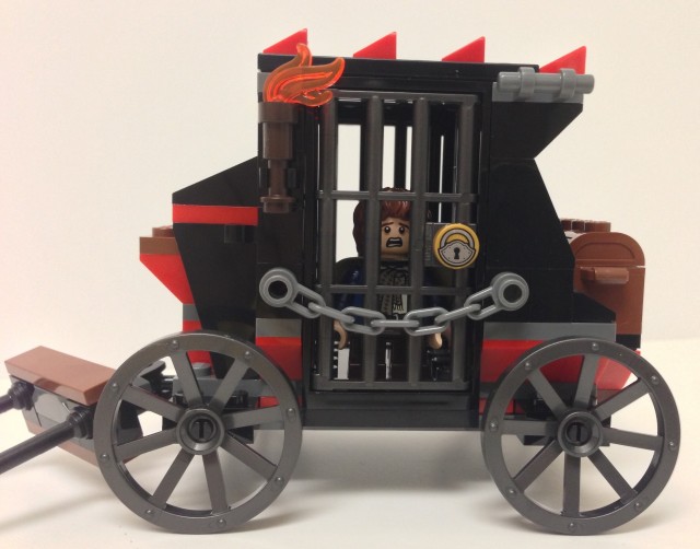 LEGO Pippin Minifigure in Prison Carriage from LEGO Castle Gold Getaway