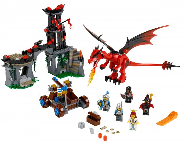 70403 LEGO Castle Dragon Mountain Summer 2013 Set with LEGO Dragon