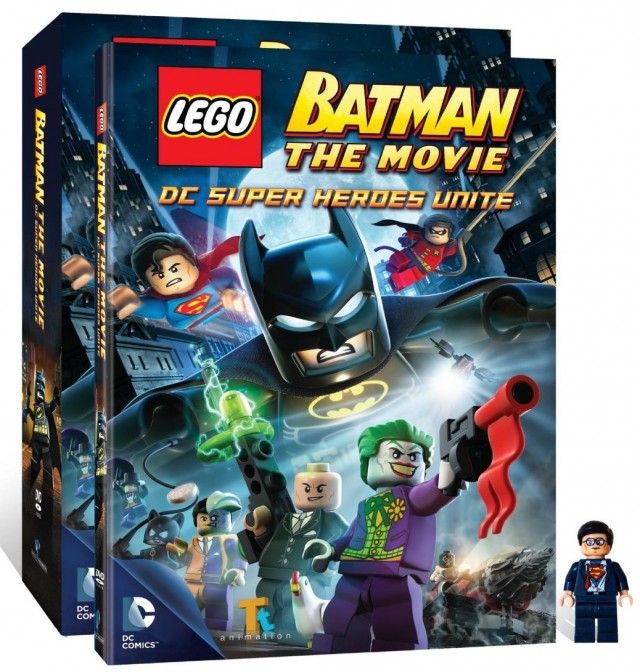 Exclusive LEGO Clark Kent Minifigure with LEGO Batman DVD Blu-Ray Movie