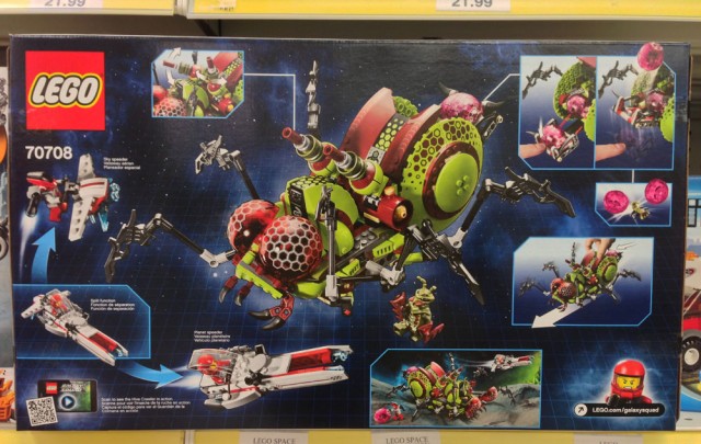 LEGO Galaxy Squad Hive Crawler Summer 2013 Set Box Back