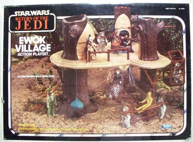 Star Wars Ewok Village Playset Vintage Kenner Set