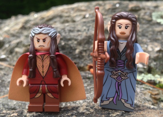 LEGO Arwen Minifigure and LEGO Elrond Minifigures from 79006 LEGO