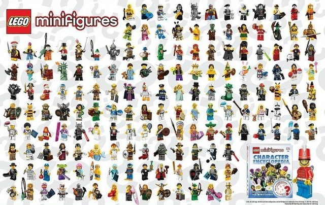 LEGO Minifigures Series 1 Through 10 Poster