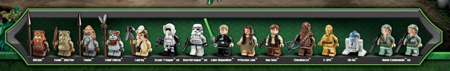 LEGO Minifigures from Star Wars LEGO 10236 Ewok Village 2013 Set