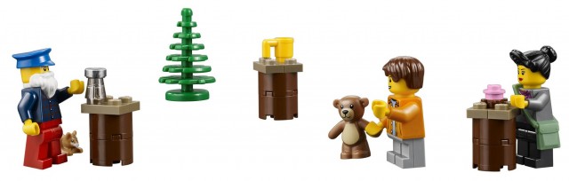 10235 LEGO Winter Village Market Minifigures Cat Teddy Bear Tables