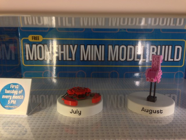 LEGO Monthly Mini Build Photos Crab and Flamingo Summer 2013