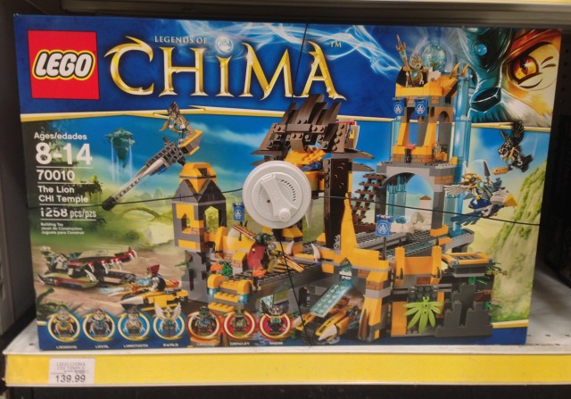LEGO Chima The Lion CHI Temple 70010 Released Box on Shelf in Stores