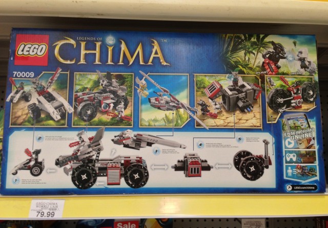 LEGO 70009 Worriz's Combat Lair Box Back Wolf Tribe Legends of Chima