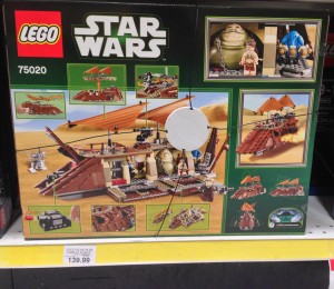 LEGO Star Wars Jabba's Sail Barge Box Back Summer 2013 Set