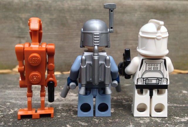 75015 LEGO Star Wars Minifigures Backs Jango Fett Geonosis Battle Droid Clone Trooper