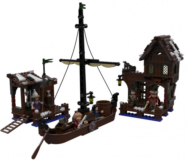 2014 LEGO The Hobbit Lake Town Chase Set SDCC 2013