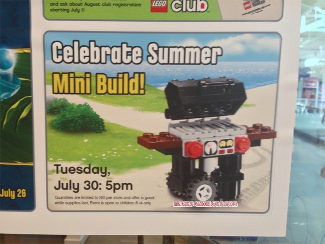 LEGO Mini Model Build Barbecue Grill June 2013