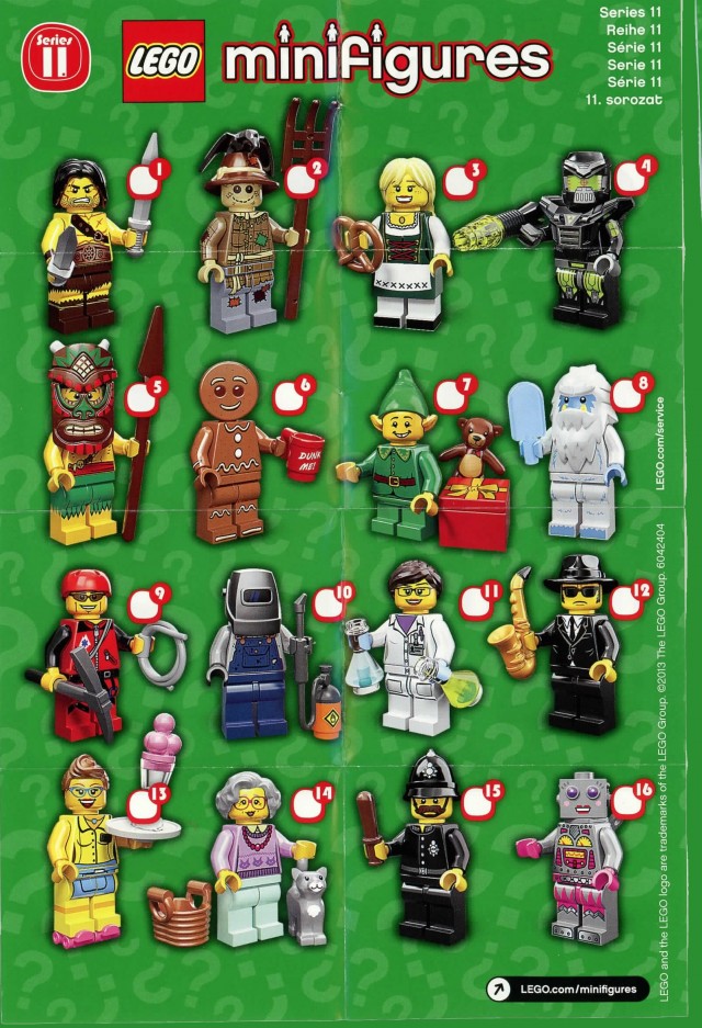 LEGO Minifigures Series 11 Lineup Fully Revealed 2013 Fall