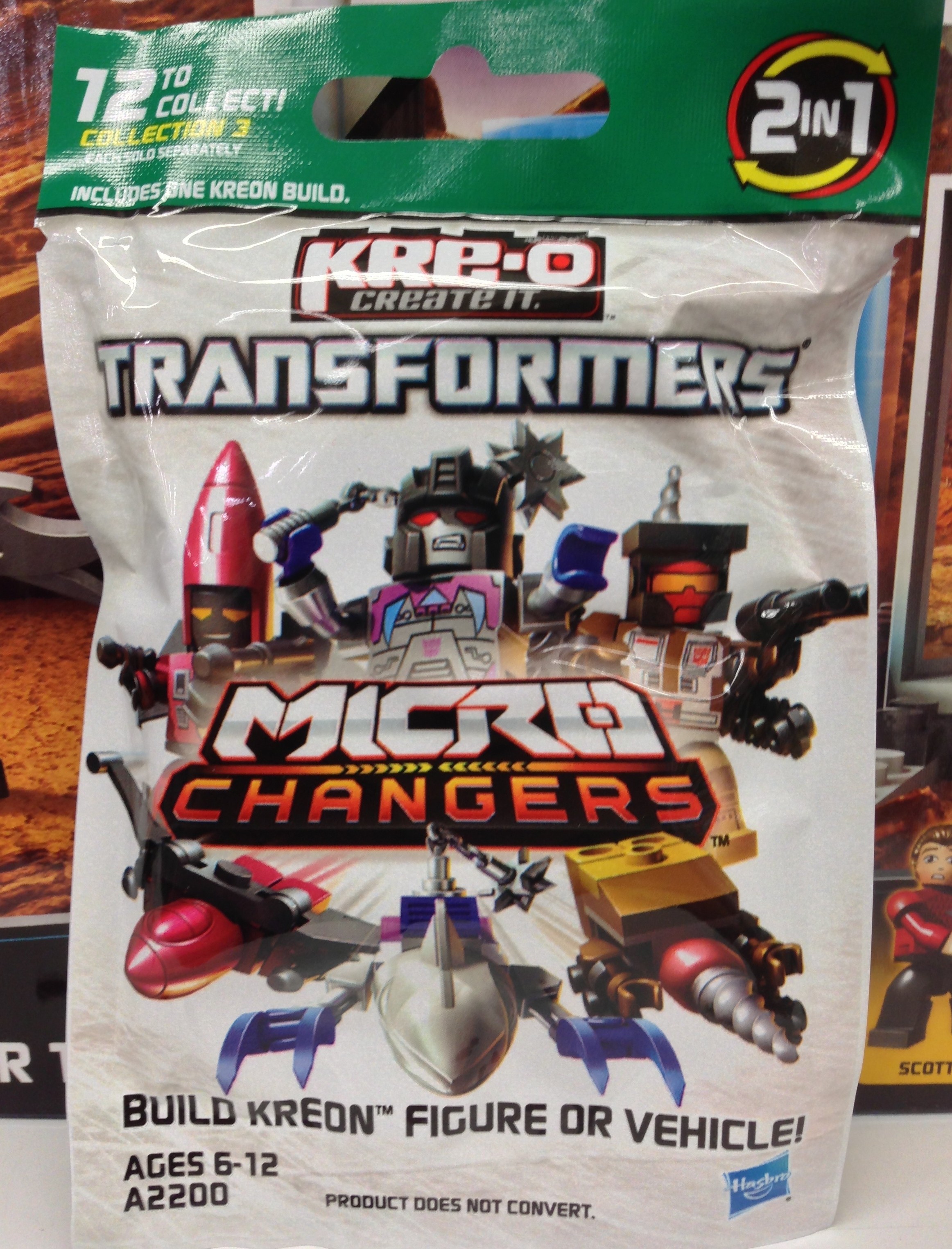 Transformers Hasbro G1 Kre-O Kreon Figure Collection 3 Micro-Changer Thrust