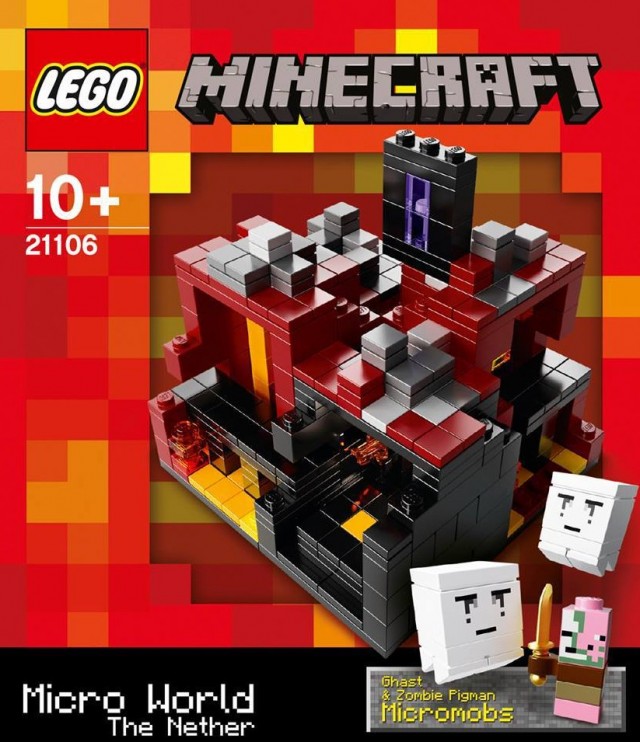 LEGO Minecraft 21106 Micro World The Nether Box Front