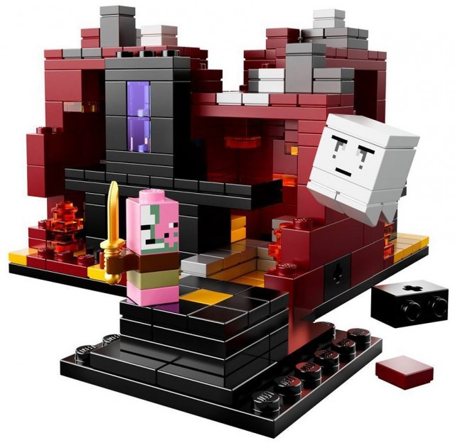 LEGO Minecraft The Nether 21106 Zombie Pigman & Ghast Micromobs Figures