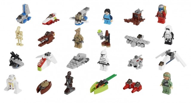 LEGO Star Wars 2013 Advent Calendar Contents