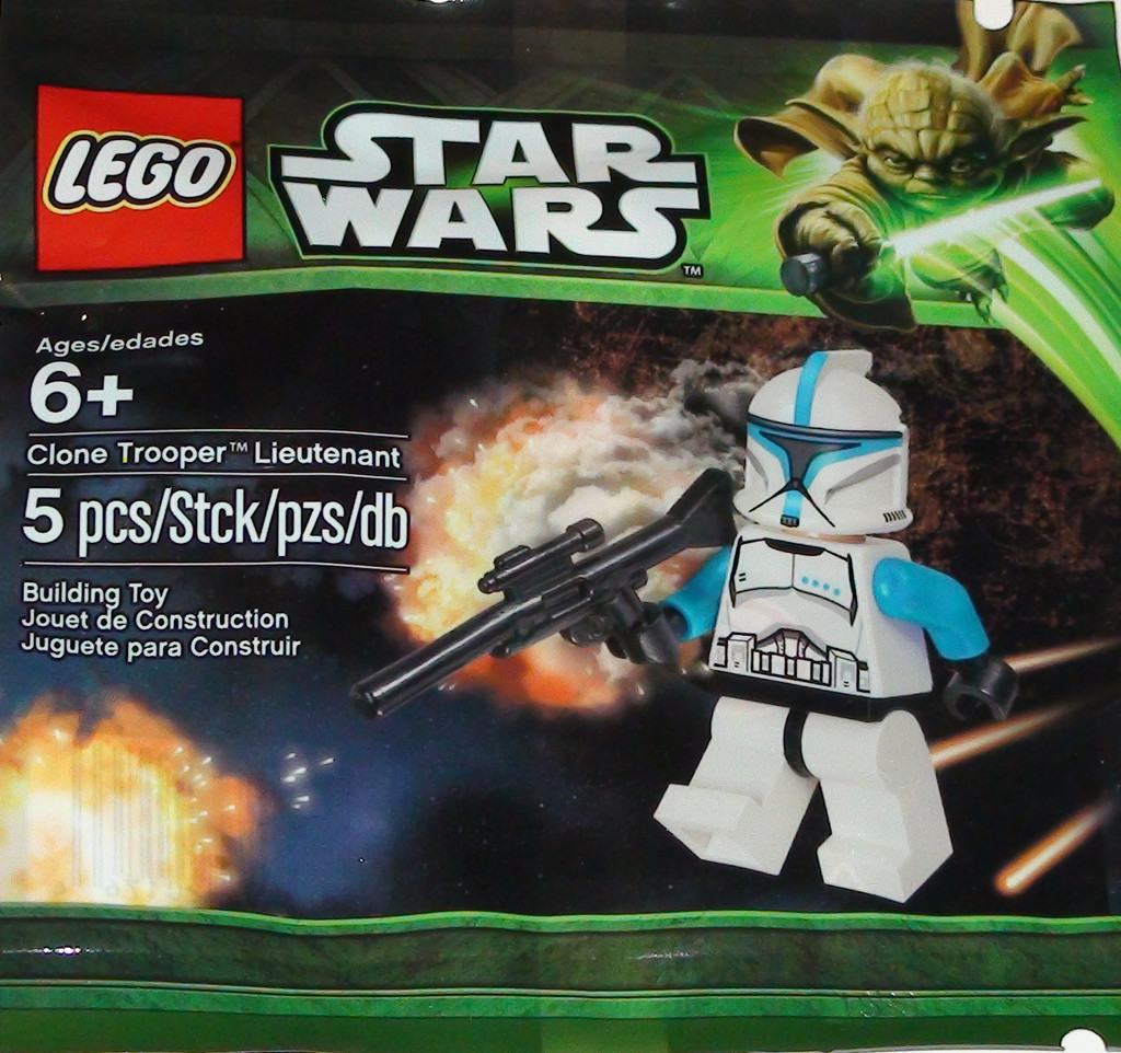 **NEW** LEGO Custom Printed CHROME TC-14 Star Wars Polybag Clone Minifigure 