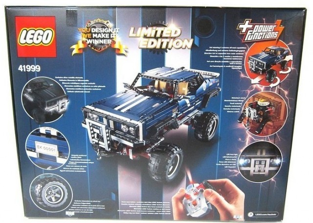 Limited Edition LEGO Technic 4x4 Crawler 41999 Back of Box