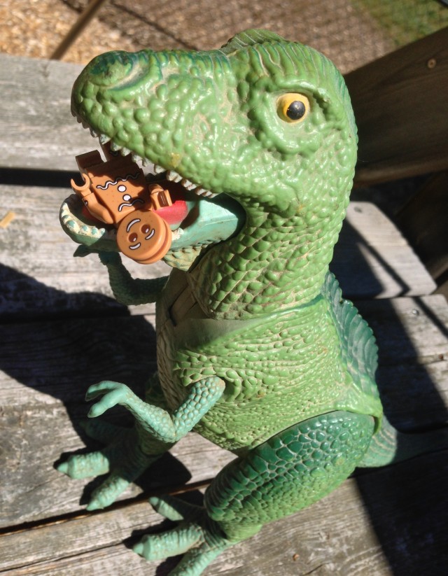T-Rex Eats Gingerbreadman LEGO Minifigure Series 11 Figure 2013