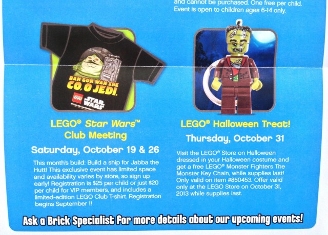 LEGO Star Wars Club Meeting T-Shirt October 2013