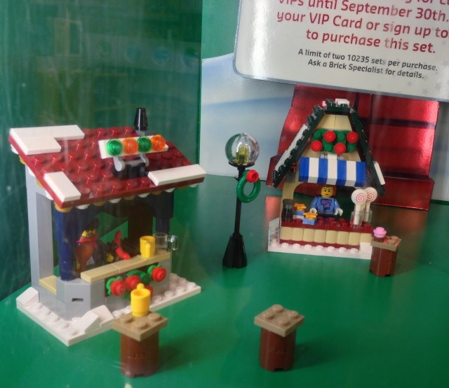2013 LEGO Winter Village Market Grill Stand and Candy Stand Booths