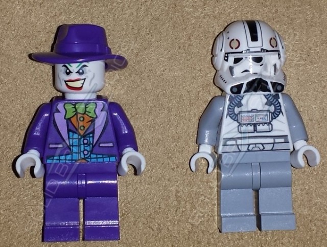 LEGO 2014 Joker Minifigure and Star Wars V-Wing Pilot Minifigure