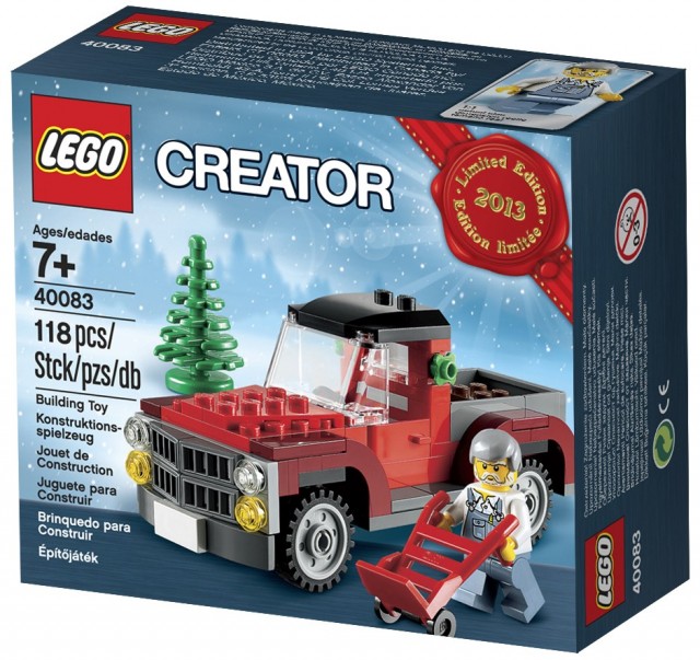 LEGO 40083 Box Holiday Set Pickup Truck Christmas Tree Delivery Box