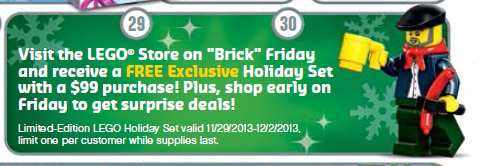 Brick Friday 2013 Free LEGO Holiday Set 2 of 2